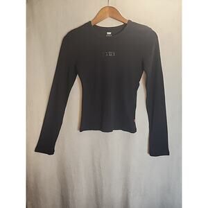 Levi's 100% Cotton Women's Graphic Long Sleeve Rickie Tee, Size XS New With Tags